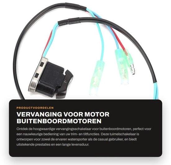 Sostituzione per motori esterni - Interruttore Trim Tilt - Alta qualità - Formato compatto - Duraturo - Azionamento affidabile -