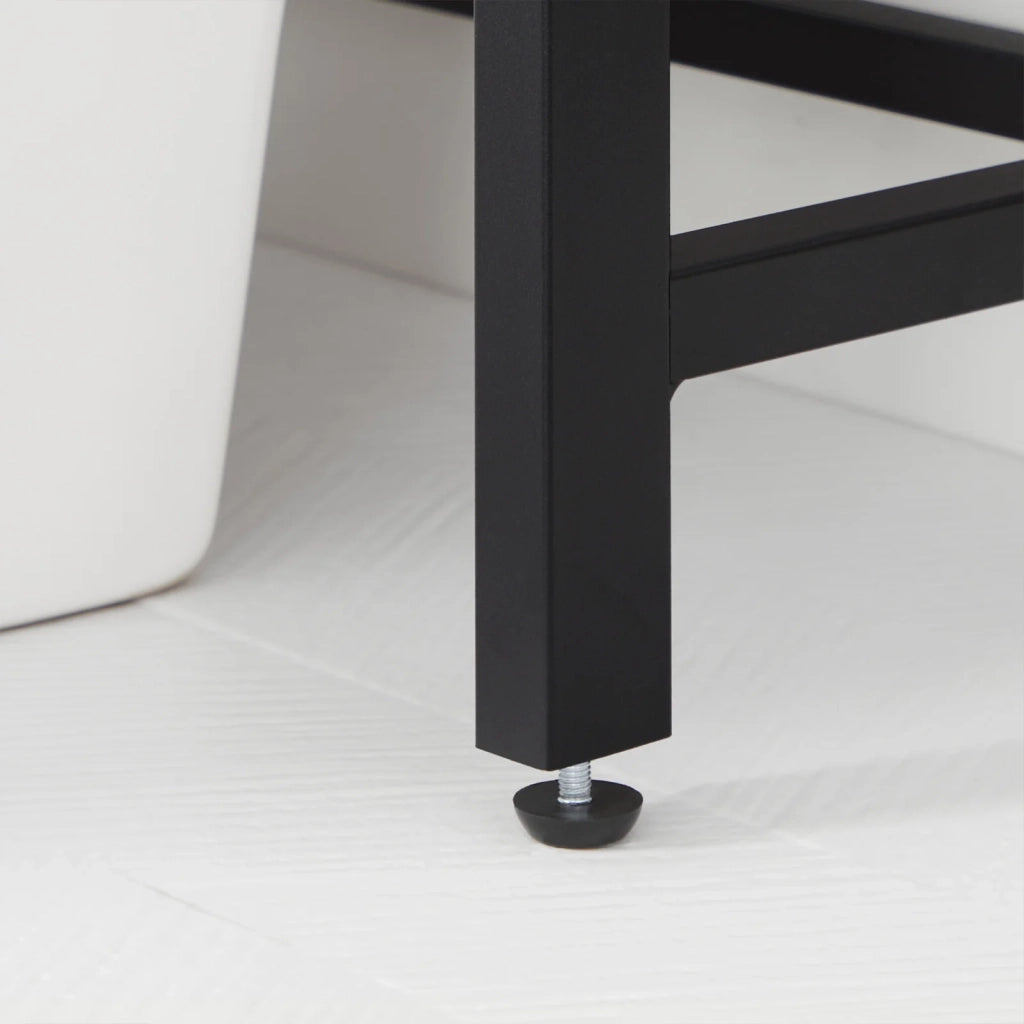 Mensola per WC mobiletto portaoggetti per lavatrice mobiletto stabile struttura in acciaio facile da montare stile industriale 64 x 235 x 170 cm marrone 12_0005814