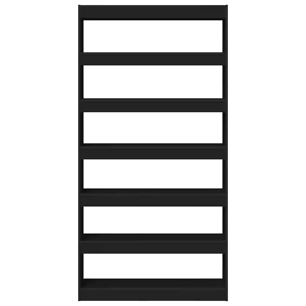 Armadio per Libri 6 livelli 100 x 30 x 198 cm Nero 3333925