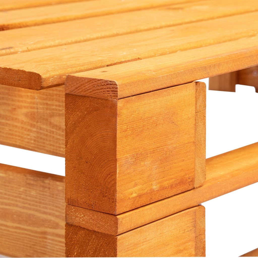 Panca da giardino mobili da esterno per patio terrazza pallet angolare da giardino 110 x 65 x 55 cm legno color miele 02_0011832