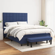 Giroletto a Molle con Materasso Blu 140x190 cm in Tessuto 3136595