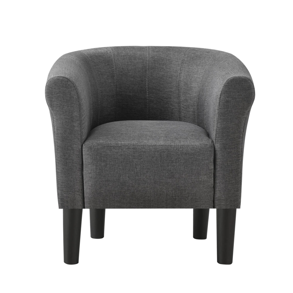 Poltrona lounge seduta in tessuto di poliestere 70 cm grigio scuro 03_0001935
