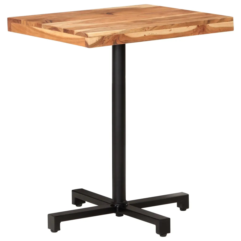 Tavolino da Bistrot Quadrato 60x60x75 cm in Massello di Acacia 320276