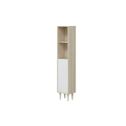KIT COLONNA BAGNO VERONA 1 ANTA 150 ROVERE BIANCO- 1,0 pz