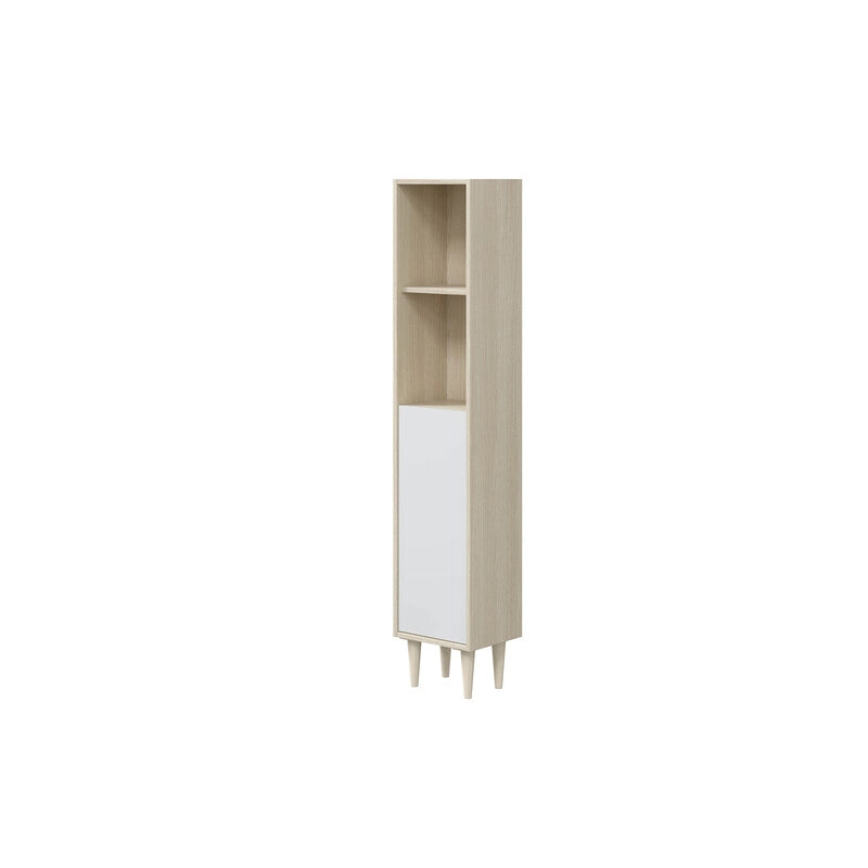 KIT COLONNA BAGNO VERONA 1 ANTA 150 ROVERE BIANCO- 1,0 pz