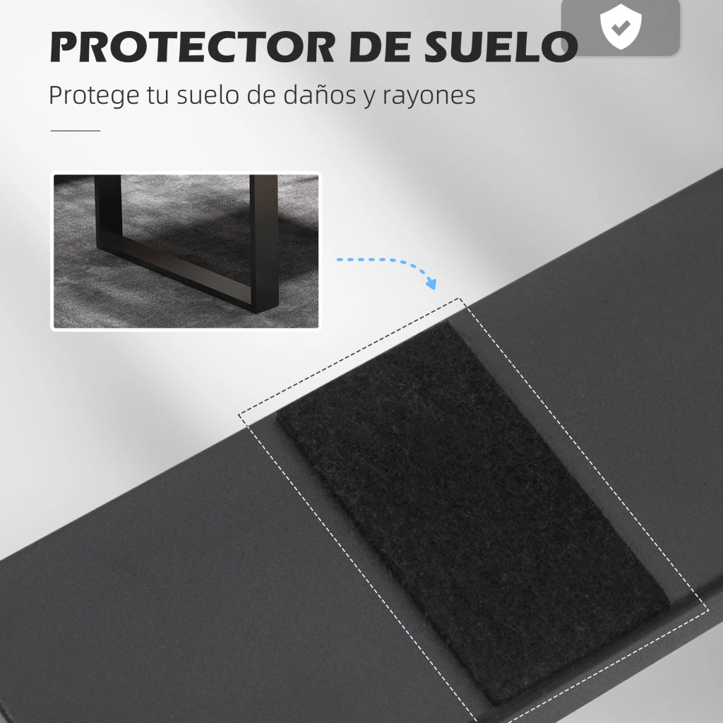 Gamba Tavolo ¨C Zephmum ¨C Design Rettangolare 70x41 cm Nero
