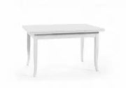 Tavolo da cucina in legno allungabile Shabby chic mod duetto bianco