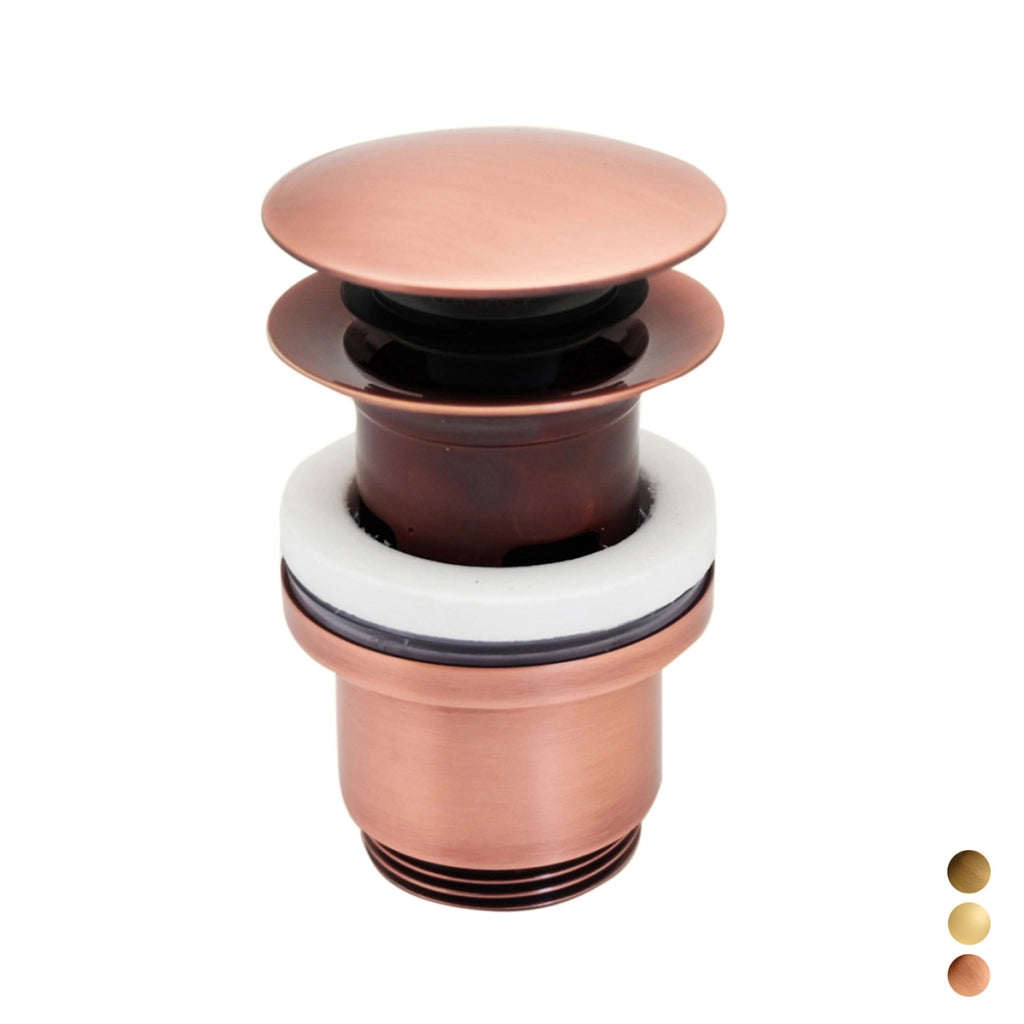 PILETTA CLICK CLACK 11/4 TONDA CON TROPPO PIENO- 11/4  Bronzata- PB- pezzi 1