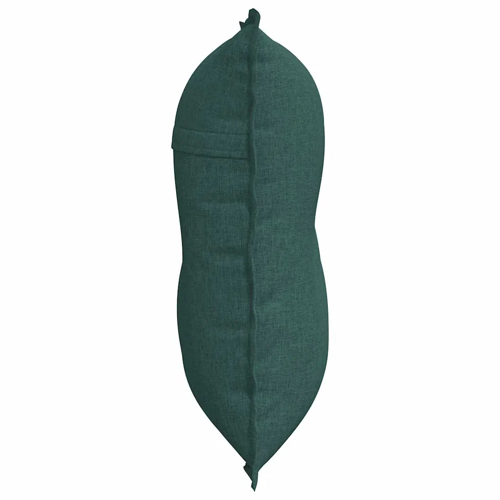 Cuscino per Schiena | Cuscino dorsale Verde Scuro 80 x 19 x 50 cm Tessuto