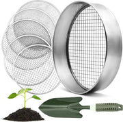 Sistema di Sostituzione del Terriccio - Rond 30 cm - Incluso Spazzola per Giardino e Sostituzione del Terriccio RVS - Per Aria e Semi - Incluso Spazzola per Giardino 

Modello: Zand Zeven Compost Zeef