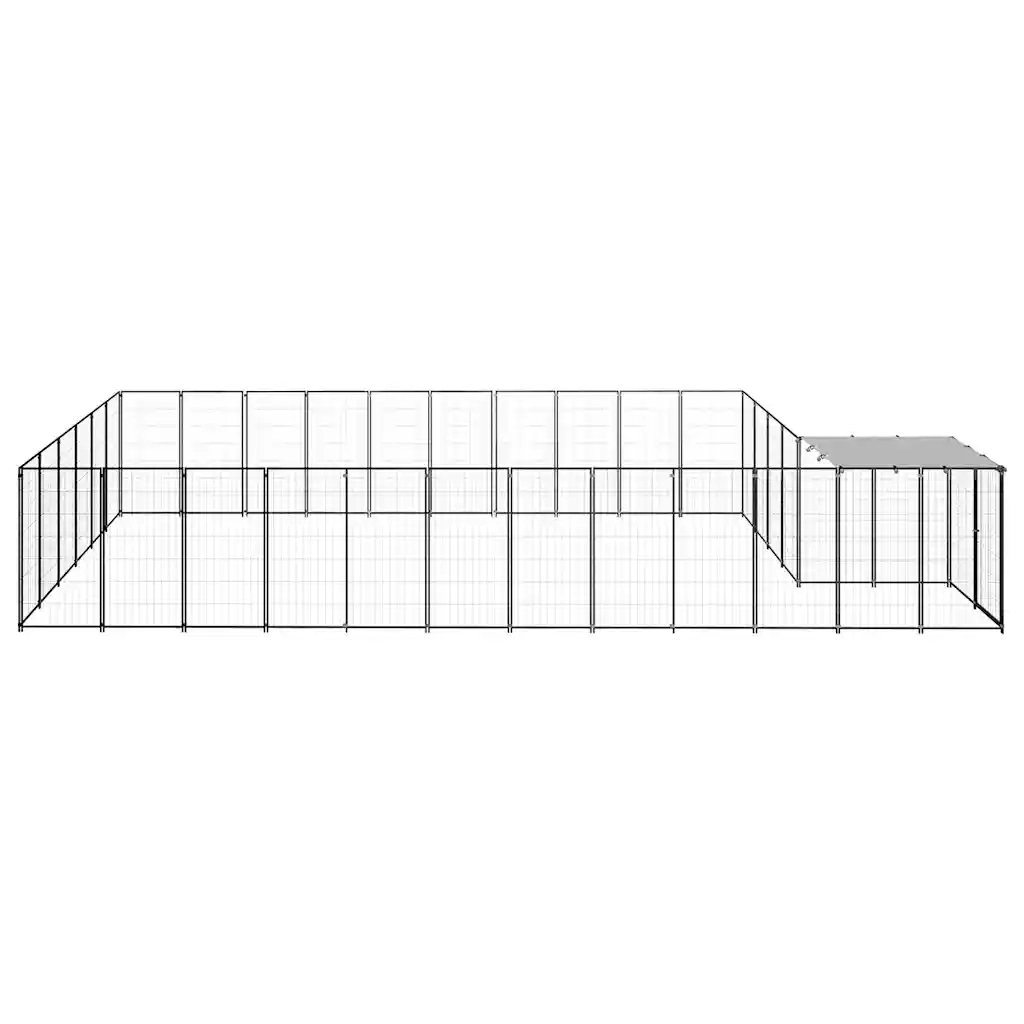 Gabbia per Cani Nera 19,36 mÂ² in Acciaio   cod mxl 52664