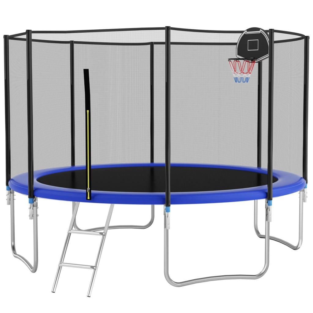 Trampolino da giardino 366 cm ¨C zephmum ¨C robusto per adulti e bambini