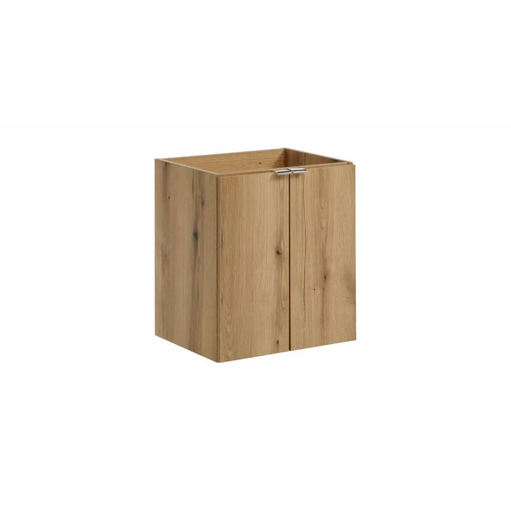 Mobile sottolavabo VANO – 2 porte – Colore rovere – L50 × P57 × H39 cm – Da appendere