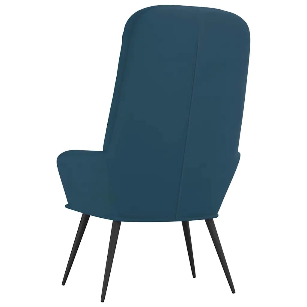 Poltrona Relax-Poltroncina Blu in Velluto 859778