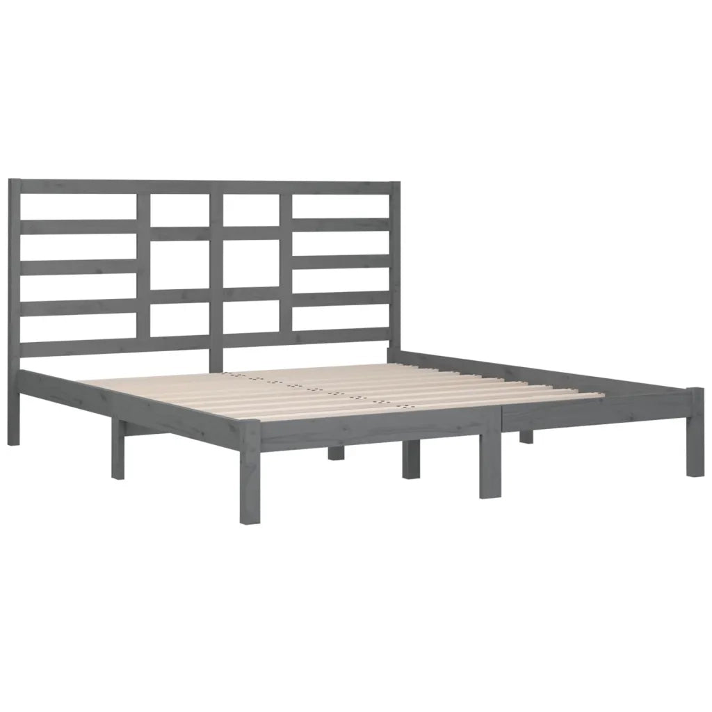 Giroletto Grigio in Legno Massello 200x200 cm 3105817