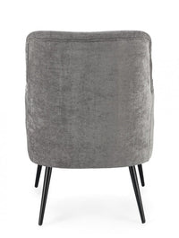 Poltrona Soggiorno 60x67x79 cm Adeline in Tessuto Frost