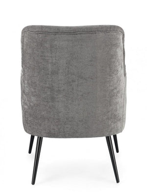 Poltrona Soggiorno 60x67x79 cm Adeline in Tessuto Frost