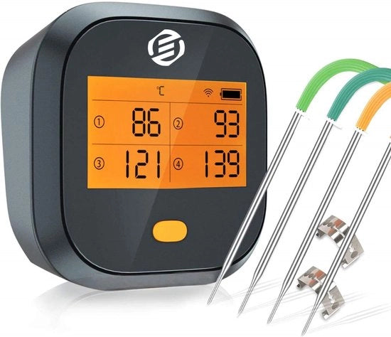 Termometro di precisione digitale per barbecue - Termostato per cucina - Termometro centrale - Termometro per forno - Termometro digitale premium