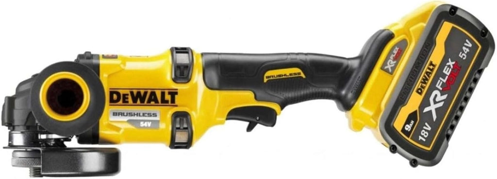DCG418X2-QW smerigliatrice angolare 125mm 54V FV 2x9Ah Nero Giallo