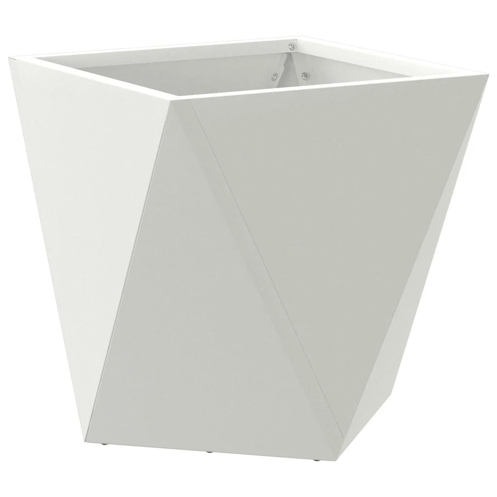 Fioriera | Cassetta per fiori | Vaso Bianco 30 x 30 x 30 cm Acciaio
