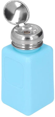 Dispensatore in plastica HDPE con pompa in acciaio inossidabile per liquidi ESD sicuro a tocco unico 200 ml 67 Oz design quadrato e dissipativo statico