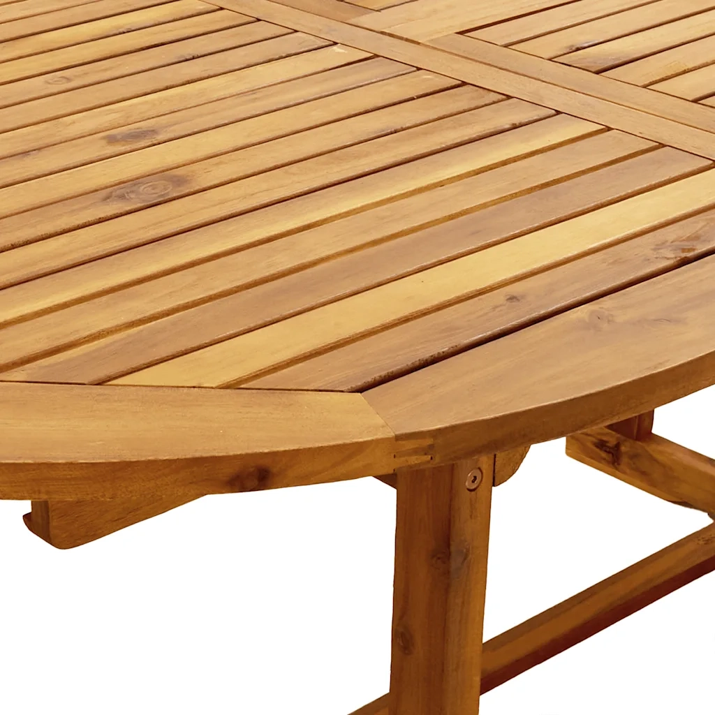Set Pranzo da Giardino 9pz Legno Massello di Acacia e Textilene 3279305