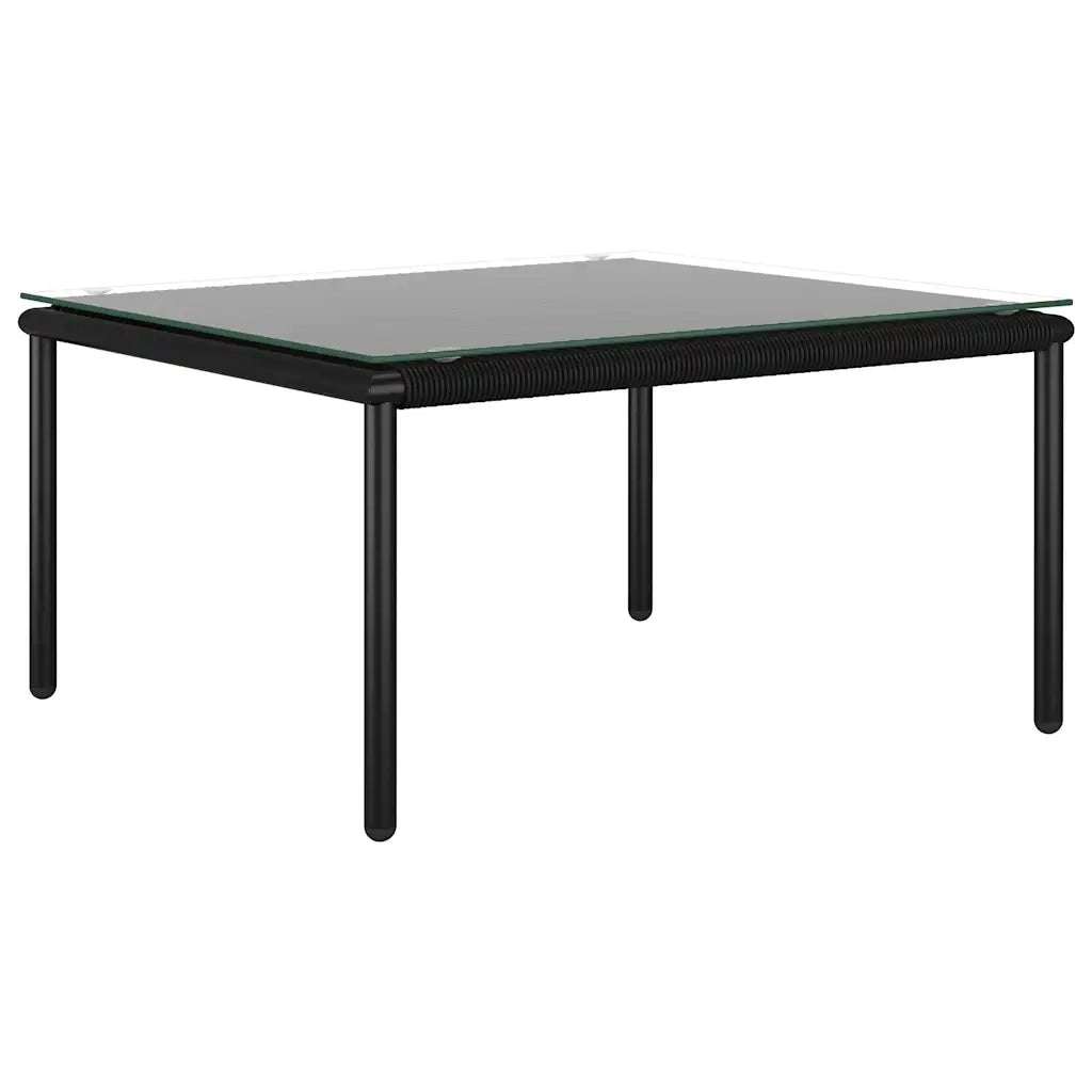 Set Divani da Giardino 6 pz con Cuscini Neri in PVC 48589