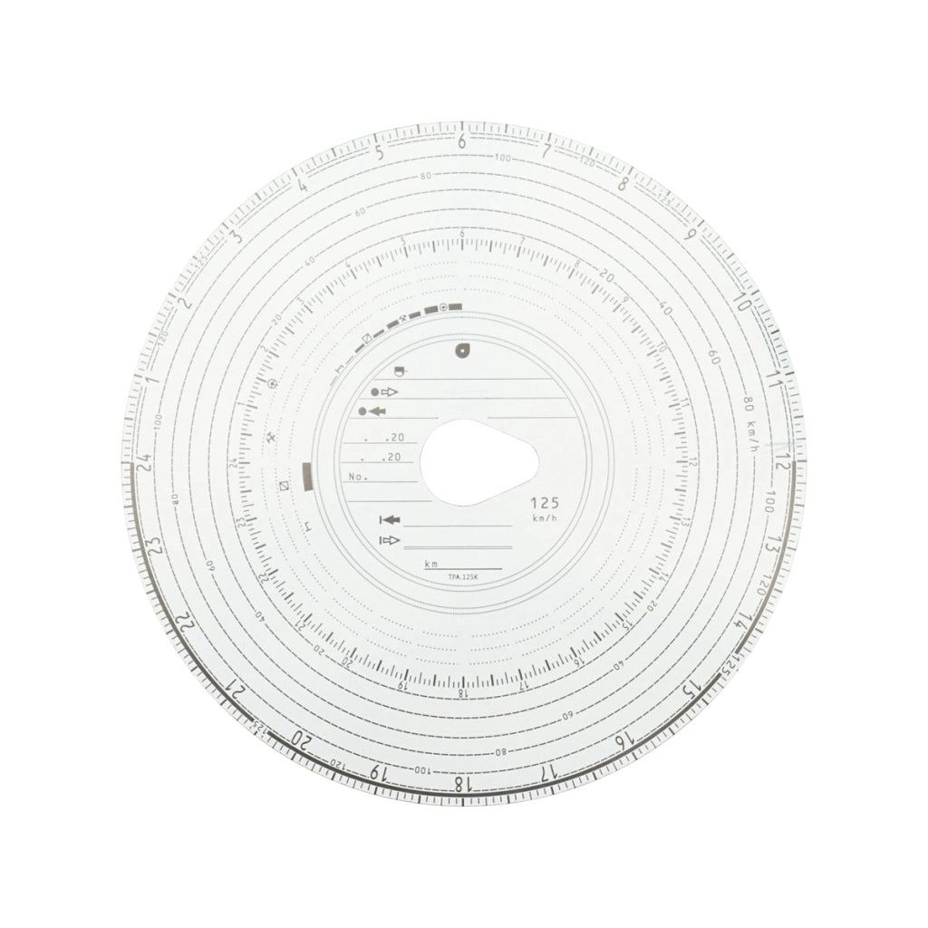 Diagramma tachigrafo analogico 125 km set 100/pz