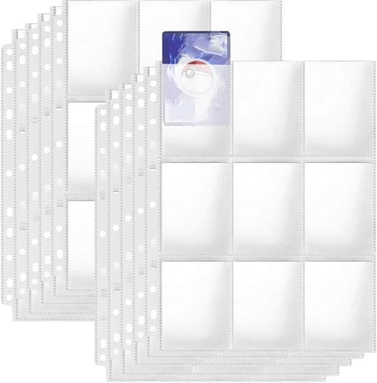 Schedario per raccogliere carte trasparente - 720 pezzi - Formato standard A4 - 40 pagine