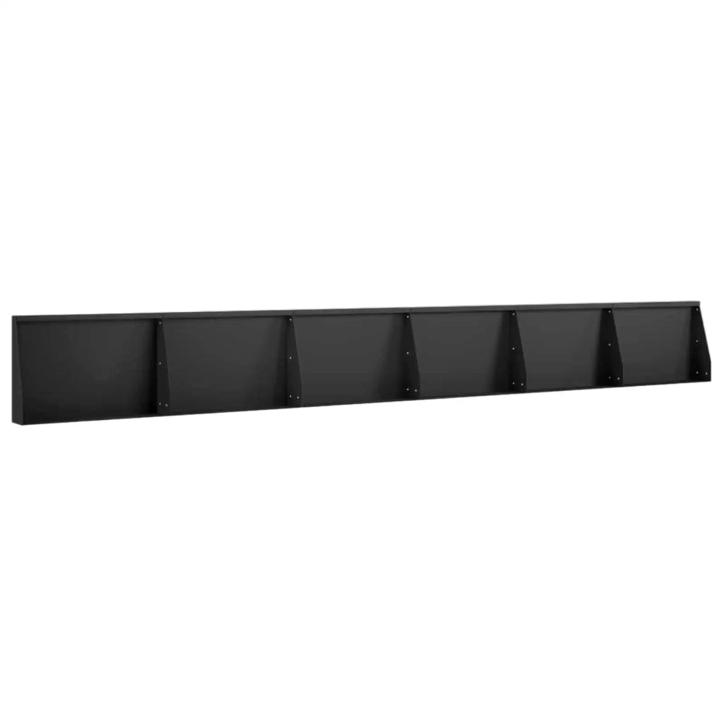 Muro di contenimento 6 pz 60 x 12 x 40 cm Acciaio Nero 3449163