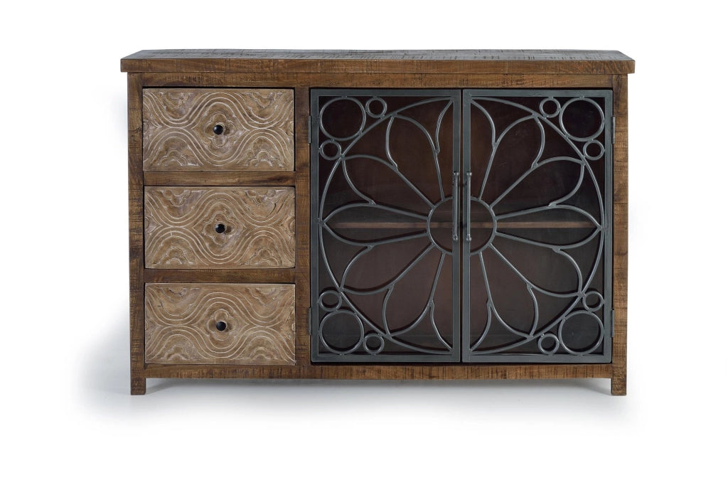Credenza in legno di mango invecchiato