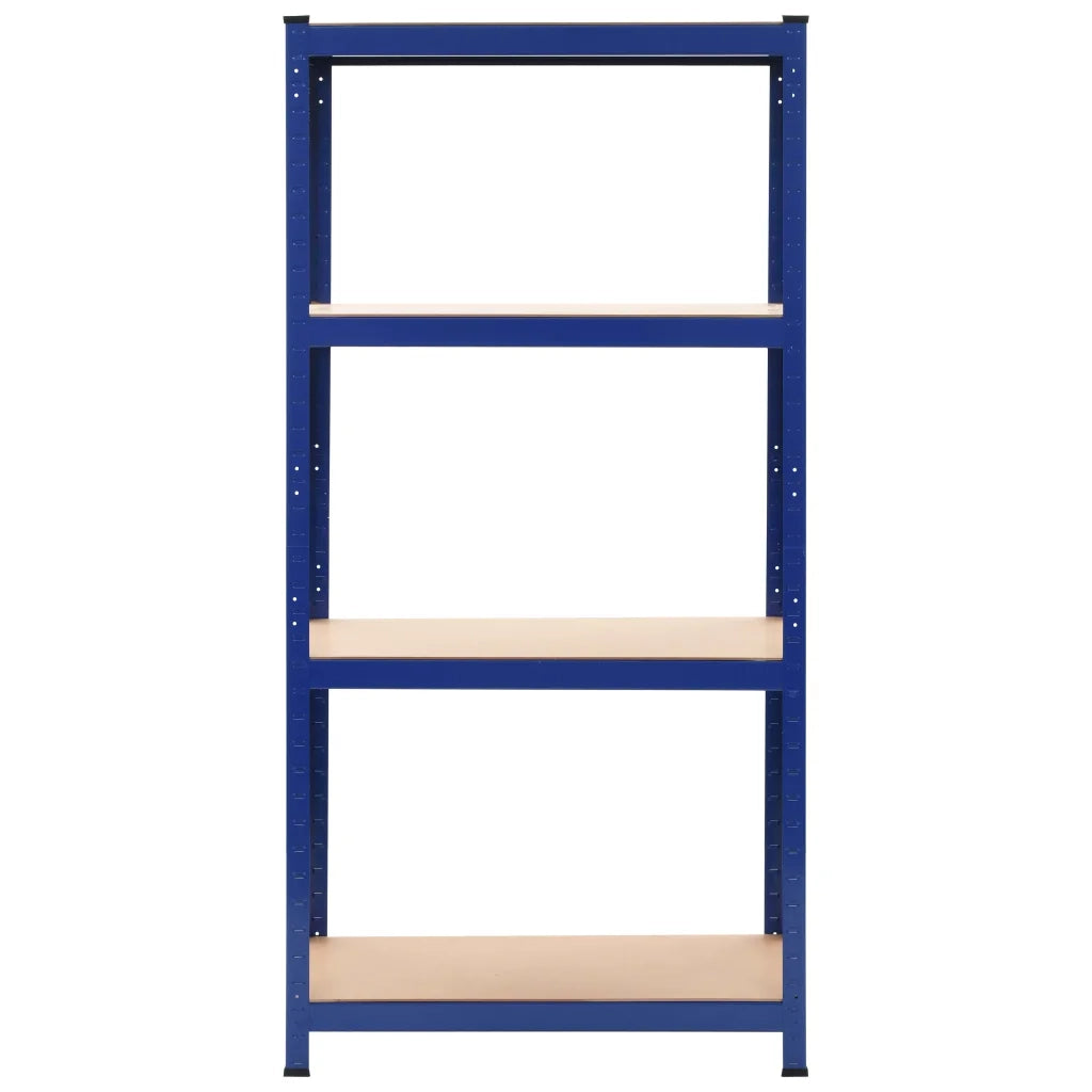 Mensole Portaoggetti 2 pz Blu 80x40x160 cm in Acciaio e MDF cod mxl 40117