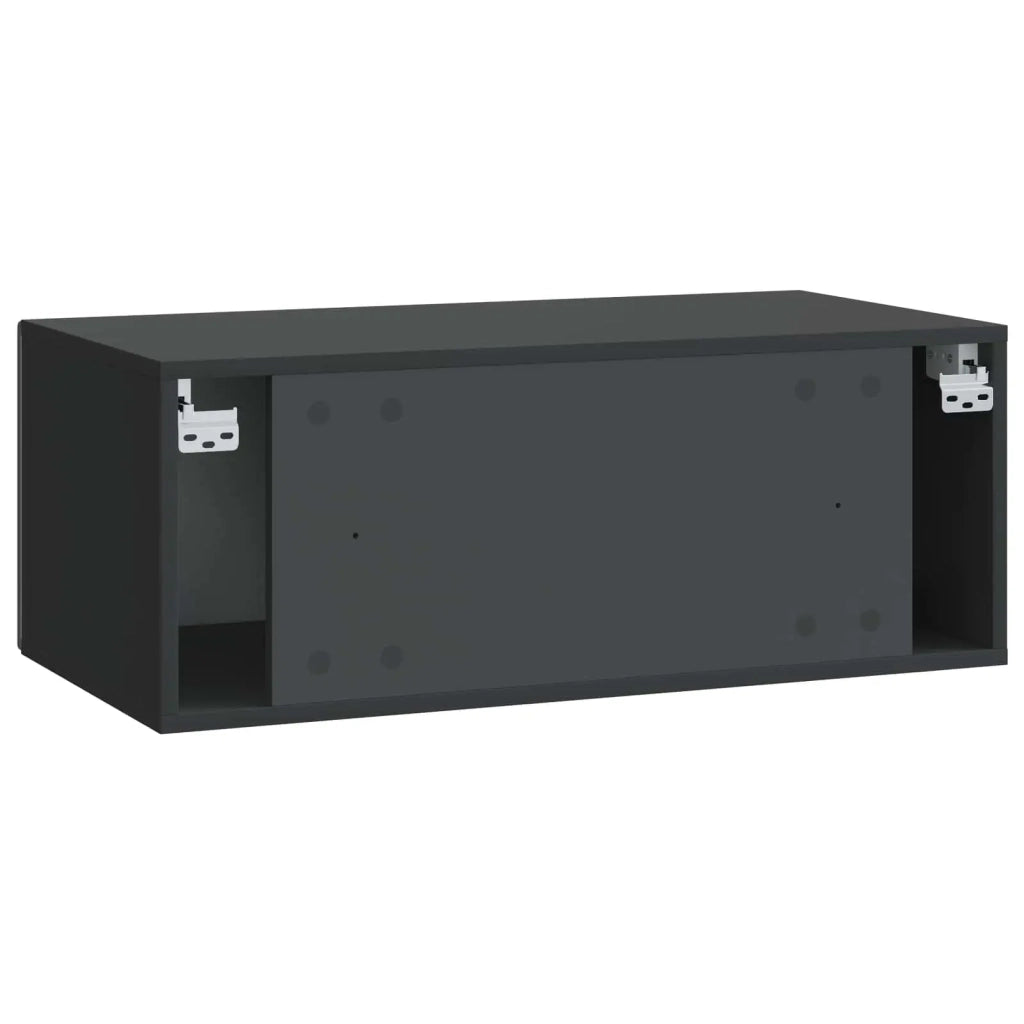 Mobile Porta TV da Muro 78,5 x 41 x 30 cm Nero 898856