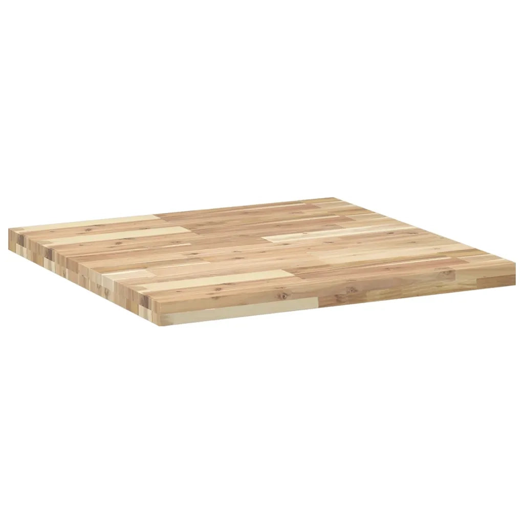 Piano Tavolo Quadrato 70x70x4 cm in Legno Massello di Acacia 4008715
