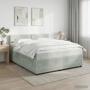 Letto box spring con materasso Grigio Chiaro 140 x 200 cm 3453155