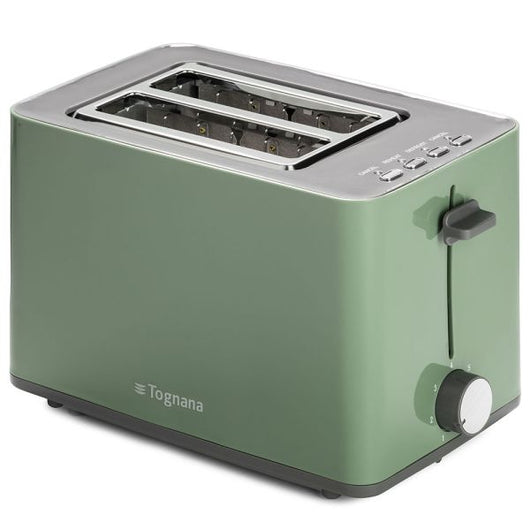 Tostapane elettrico con pinze Verde Salvia  Plastica-Acciaio Inox Verde