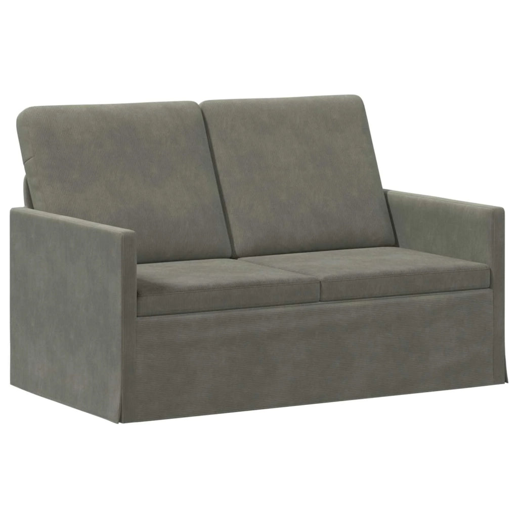 Set di divani 2 pcs Grigio Chiaro Tessuto in Cords 3433242