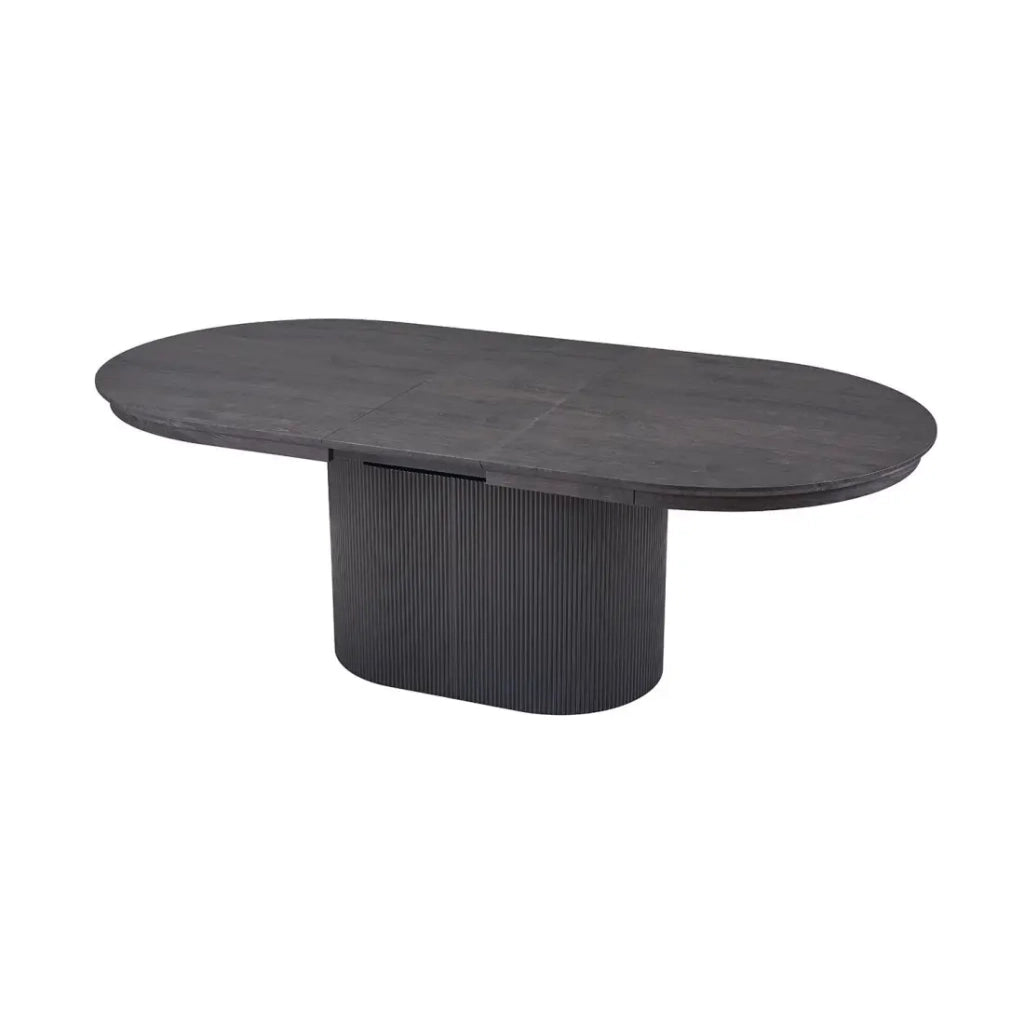 Tavolo allungabile VAGOS – 180-220 cm – Forma ovale – Colore marrone scuro – Stile Design