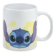 Tazza in ceramica 325 ml Adattamento Collezione Stitch Ananas Bianco Disney