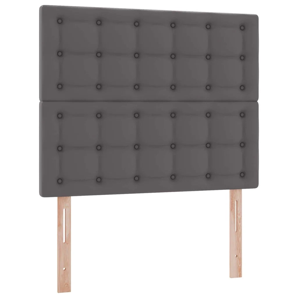 Letto con Contenitore Grigio 120 x 200 cm Pelle Sintetica 3371663