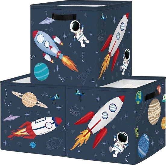 Set di Organizzatori per Cassettoni - Blu (3 pezzi)