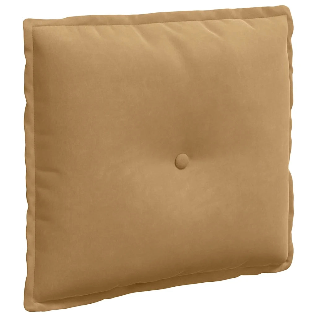 Cuscino per Schiena | Cuscino dorsale Marrone 50 x 45 cm Tessuto in Cords