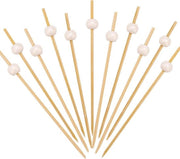 Decorazioni per cocktail con perle bianche 100 pezzi 12 cm decorazioni per matrimoni piatti di frutta e formaggio in legno