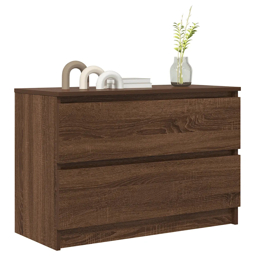 Mobile TV Rovere Marrone 80x35x54 cm in Legno Multistrato 861793