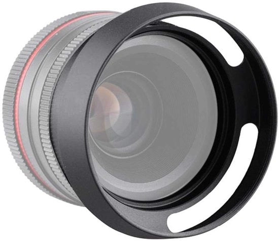 Accessorio per fotografia - Cappuccio solare in alluminio - 43 mm o 52 mm - Prevenzione della riflessione - Adattabile a tutte le fotocamere Pentax