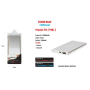 Trade Shop - Power Bank Portatile Per Smartphone Cellulari 10000mah Carica Batteria Emergenza -