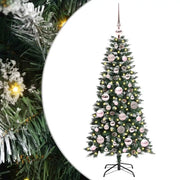 Albero di Natale Artificiale-Albero Natalizio con 150 LED Verde 120 cm 839248