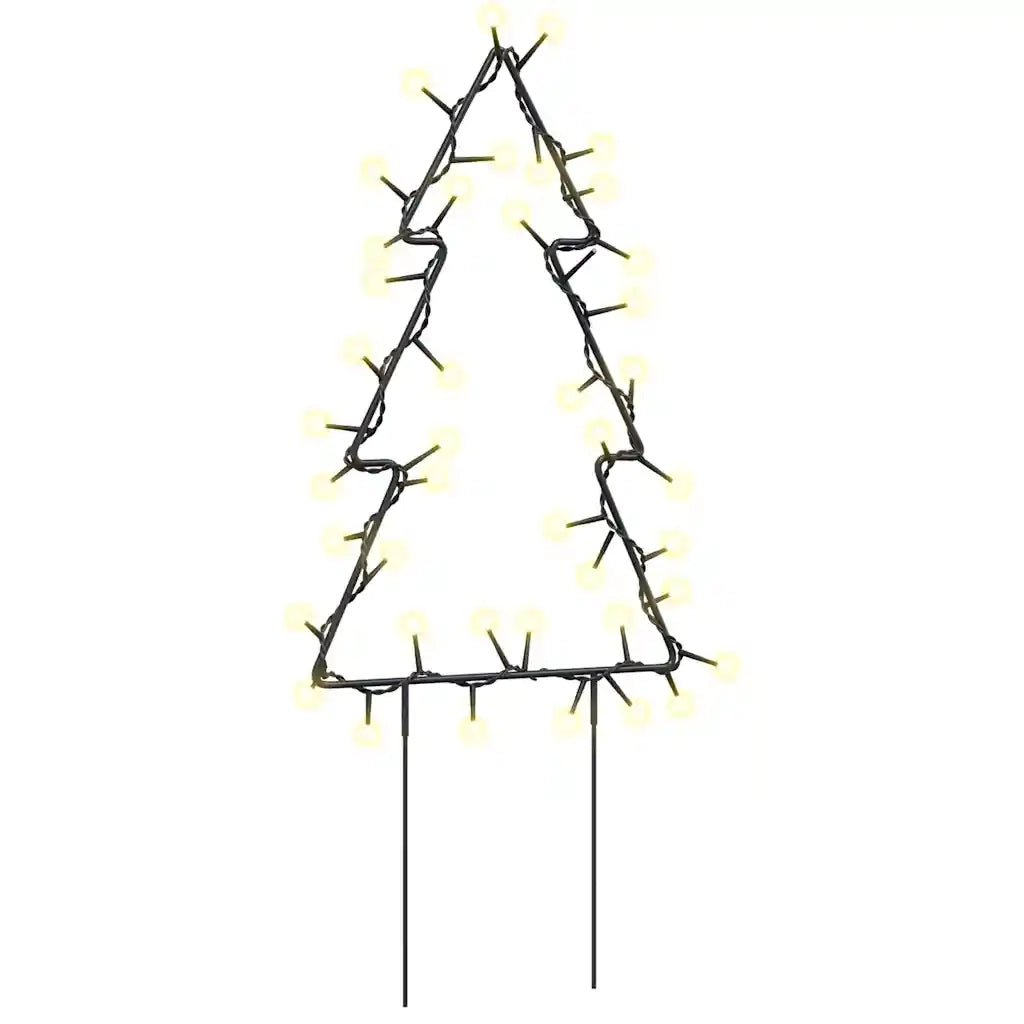 Decorazioni Luminose Natalizie Picchetti 3pz Albero 50LED 30cm 357720