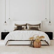Comodini 2 pz con Cassetto Neri cod mxl 30721