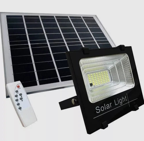 Faro 800W Led Compatto Da Esterno Con Pannello Solare E Controllo Remoto
